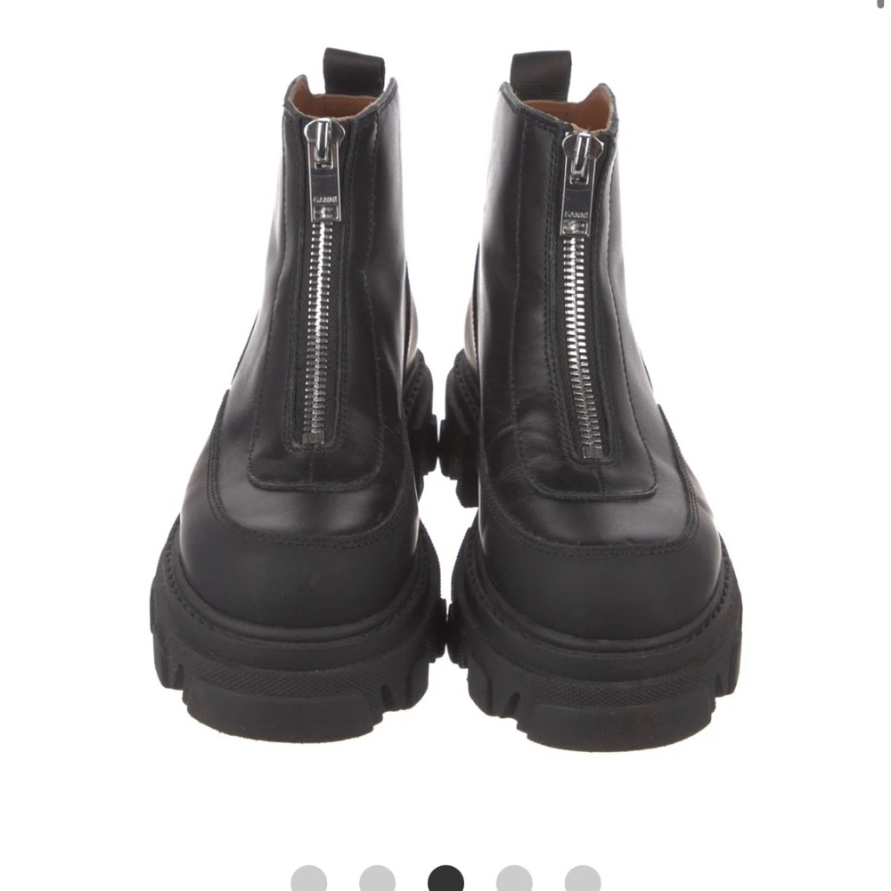Ganni Leather Rain Boots